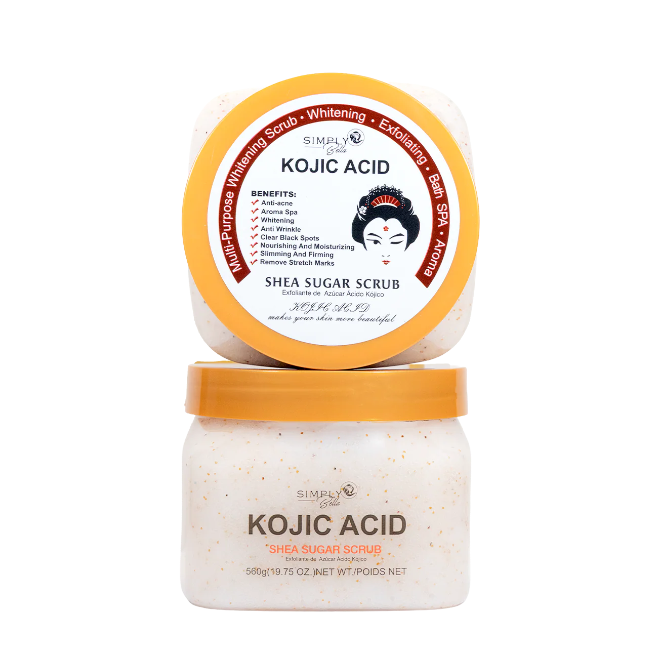 Simply Bella Kojic Acid Shea Sugar Scrub