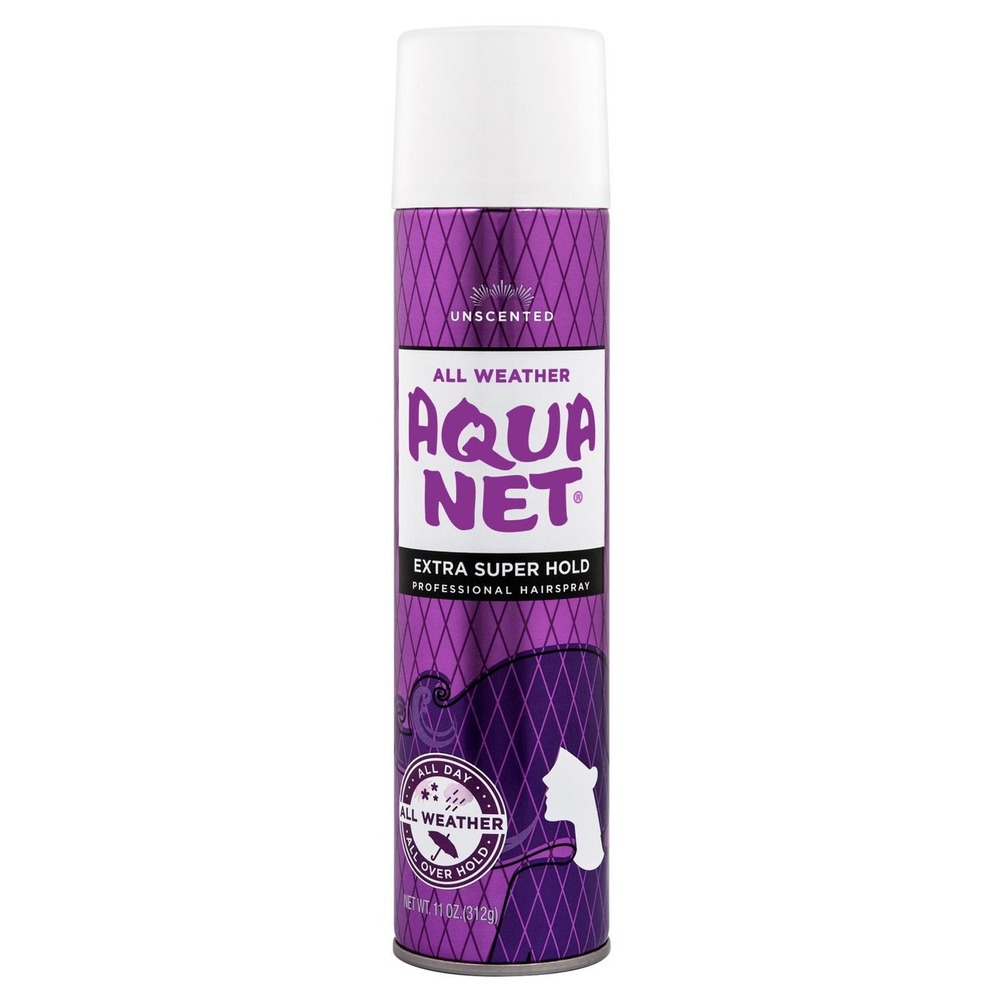 Aqua Net Hair Spray, extra super hold, professional, all weather, unscented, 11 oz (312 g)
