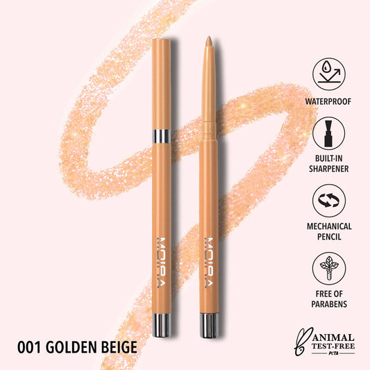 Moira Statement Shimmer Liner (SSL001, Golden Beige) 3pc Bundle