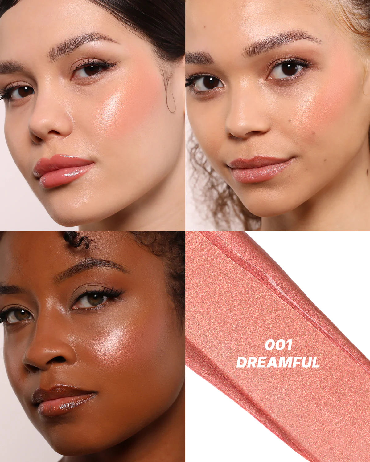 Moira Love Steady Shimmer Blush (LSS001, Dreamful) 3pc Bundle