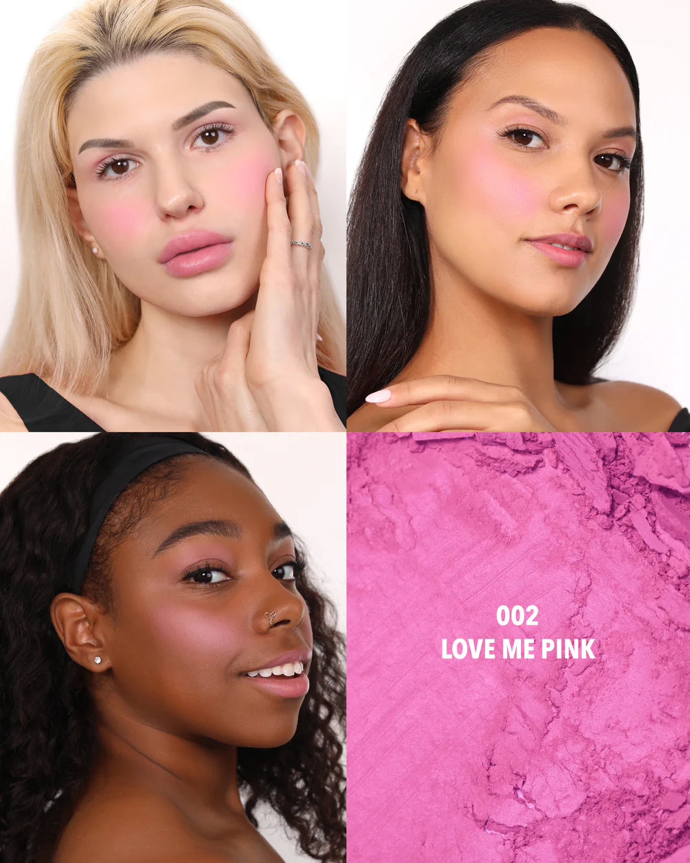 Moira Love Spell Powder Blush (LSPB002, Love me Pink) 3pc Bundle