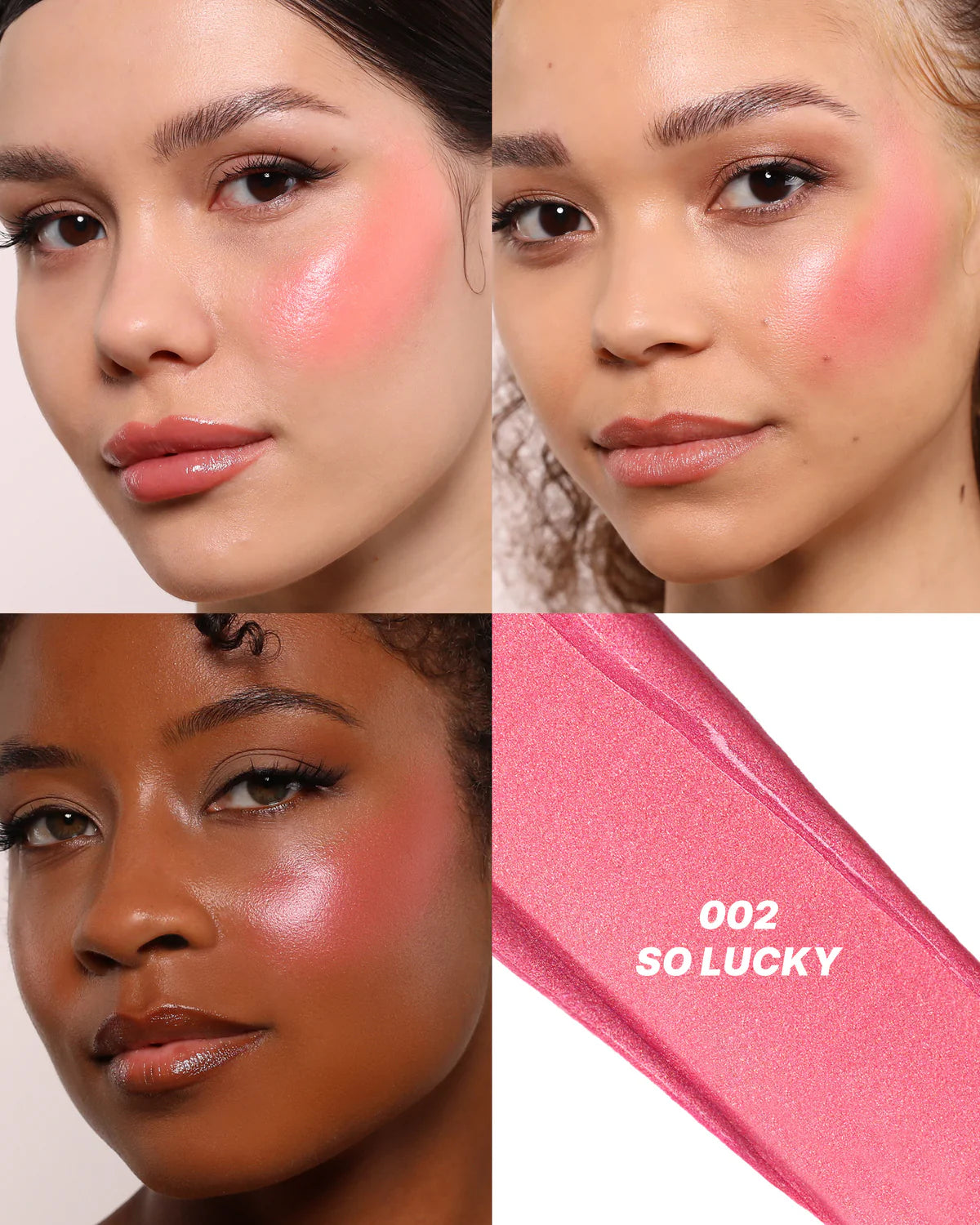 Moira Love Steady Shimmer Blush (LSS002, So Lucky) 3pc Bundle