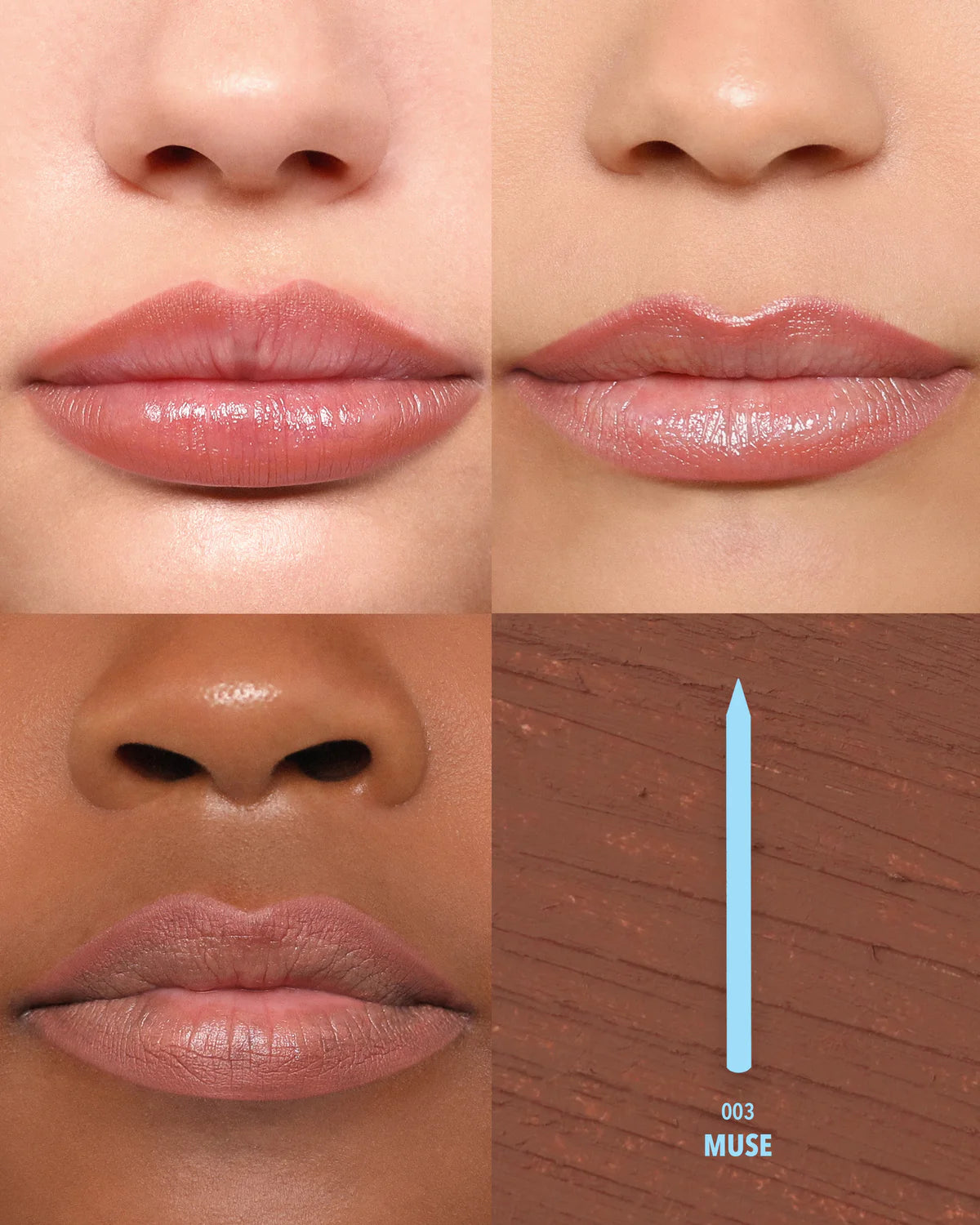 Moira Lip Chic Liner (003, Muse) 3PCS SET (PRE-SALE)