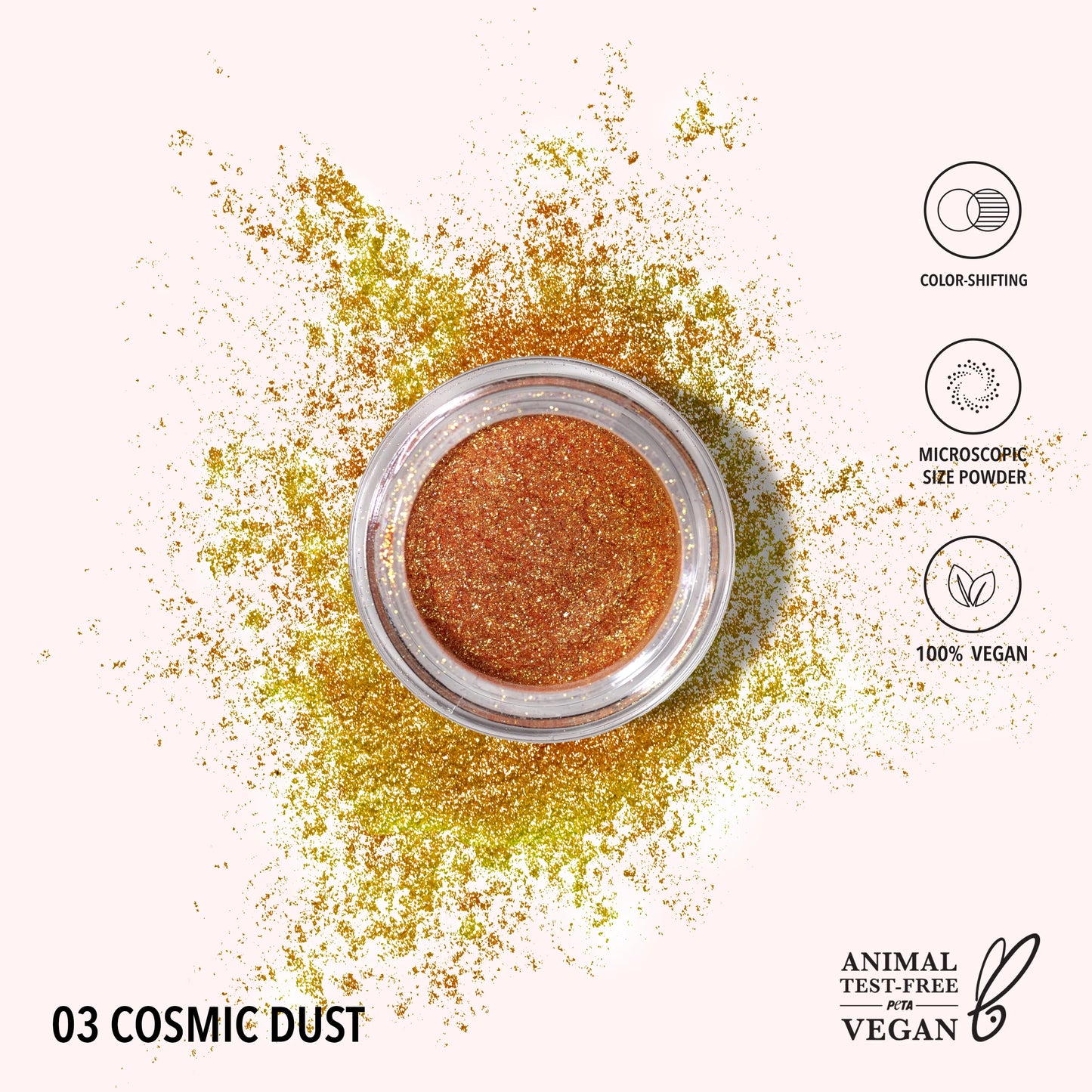 Starstruck Chrome Loose Powder (SCLP003, Cosmic Dust) 3pc Bundle