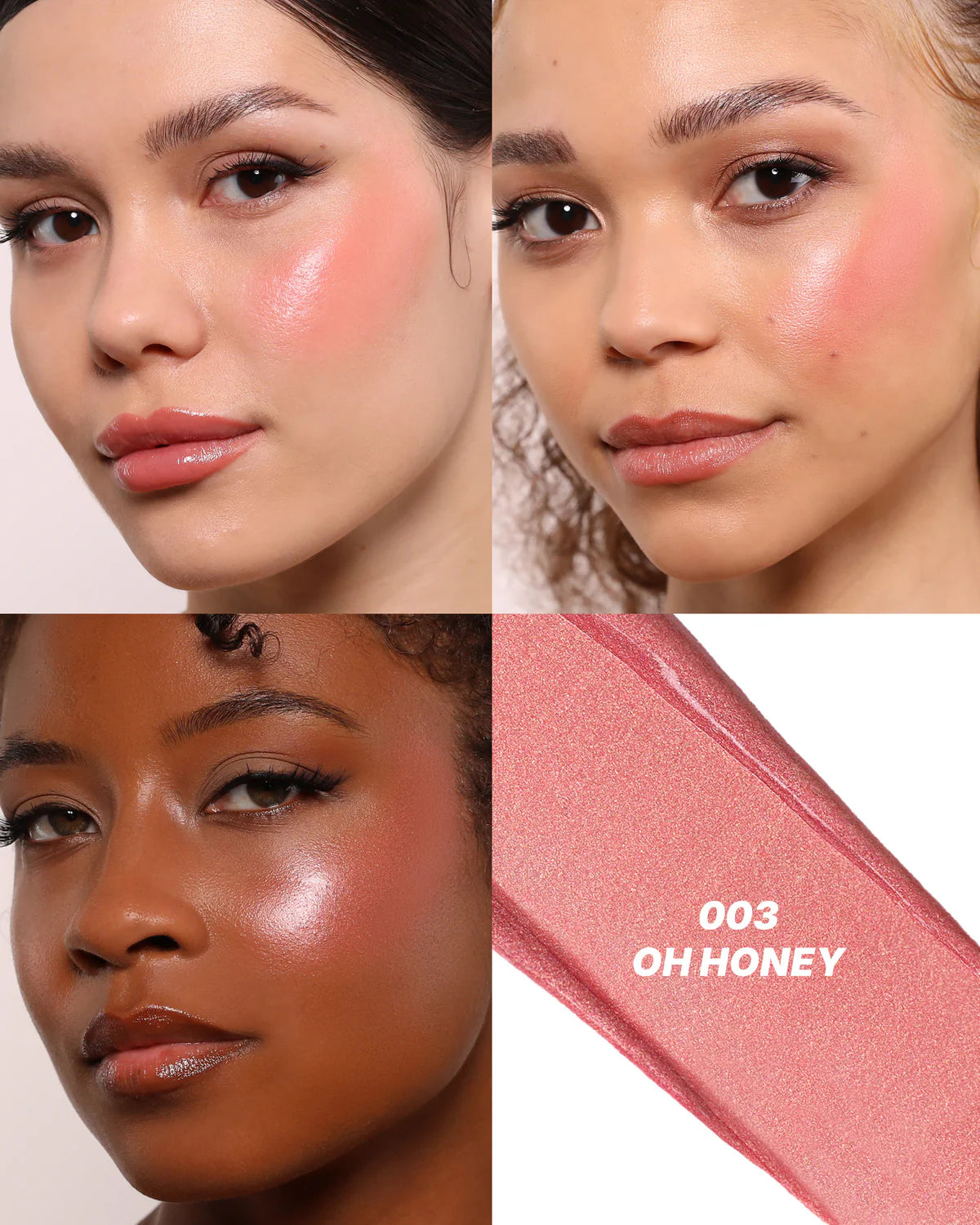 Moira Love Steady Shimmer Blush (LSS003, Oh Honey!) 3pc Bundle