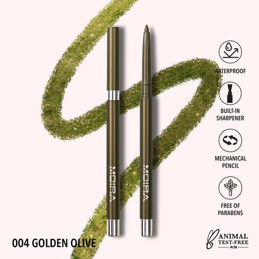 Moira Statement Shimmer Liner (SSL004, Golden Olive) 3pc Bundle