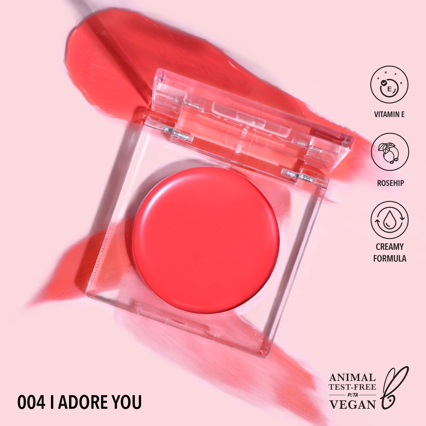 Moira Loveheat Cream Blush (CRB 004, I Adore You) 3pc Bundle