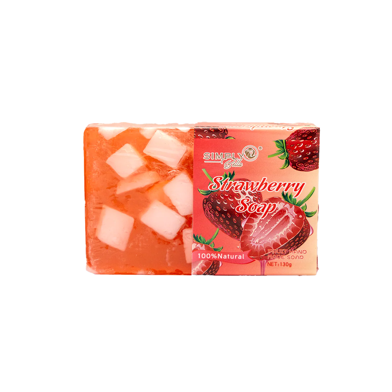 Simply Bella Strawberry Soap 100% Natural