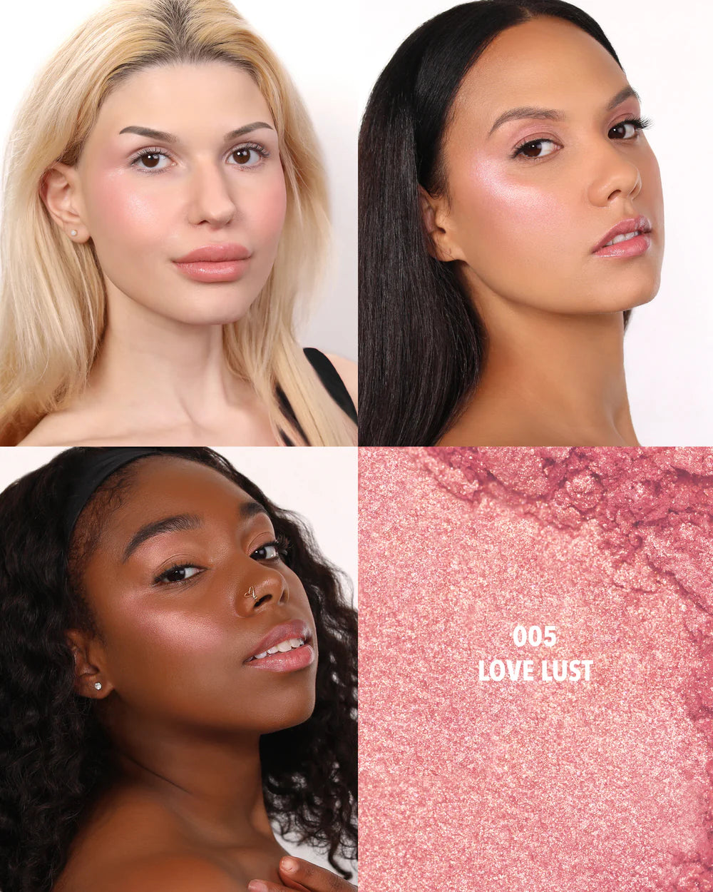 Moira Love Spell Powder Blush (LSPB005, Love Lust) 3pc Bundle