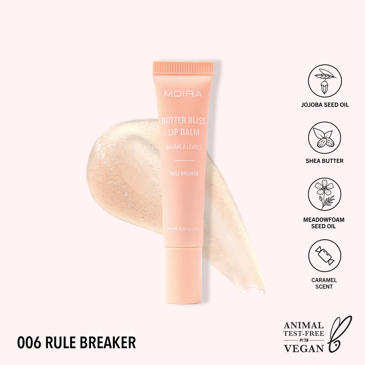 Moira Butter Bliss Lip Balm (BBLB 006, Rule Breaker) 3pc Bundle