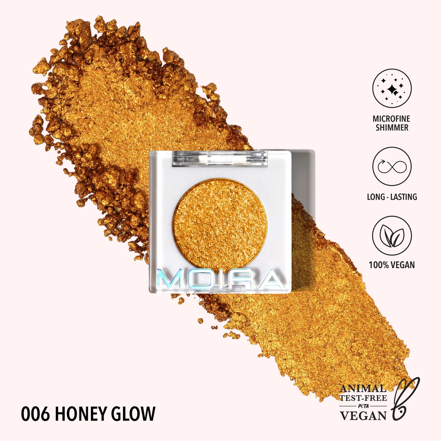Moira Chroma Light Shadow (CLS 006, Honey Glow) 3pc Bundle