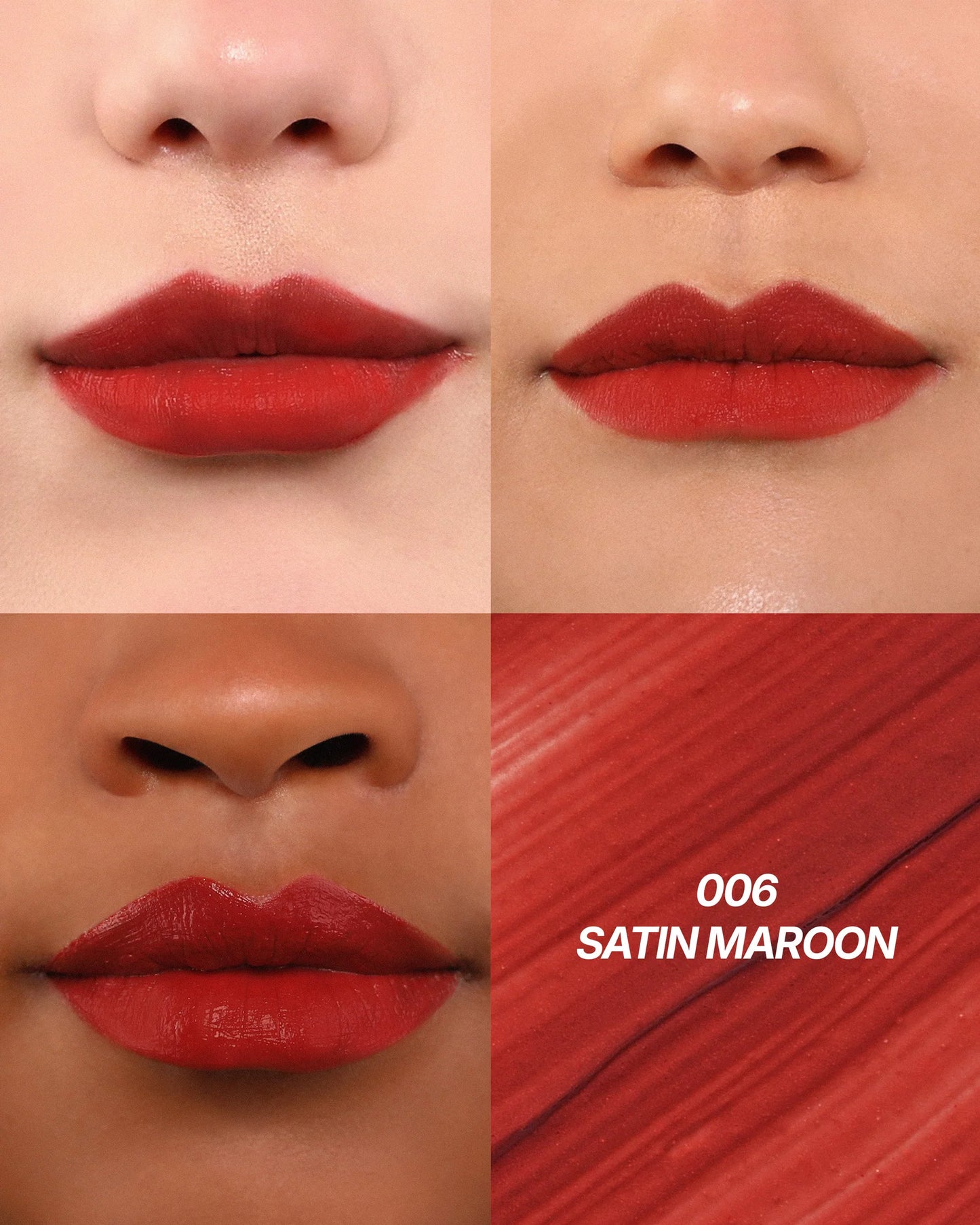 Moira Cushion Kiss Lip Cream (CKL006, Satin Maroon) 3pc Bundle