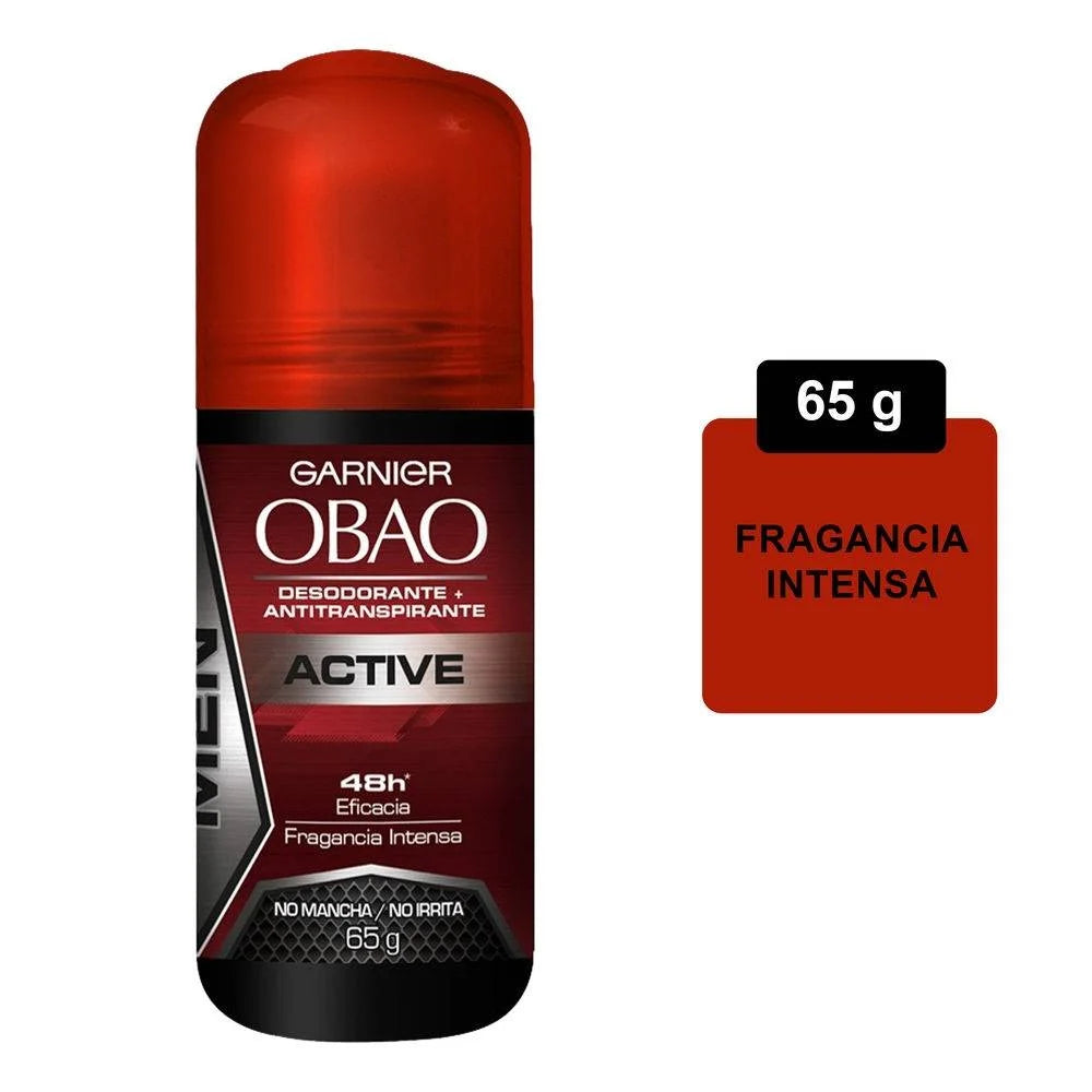 Obao Roll-On Deodorant - Active For Men 65g