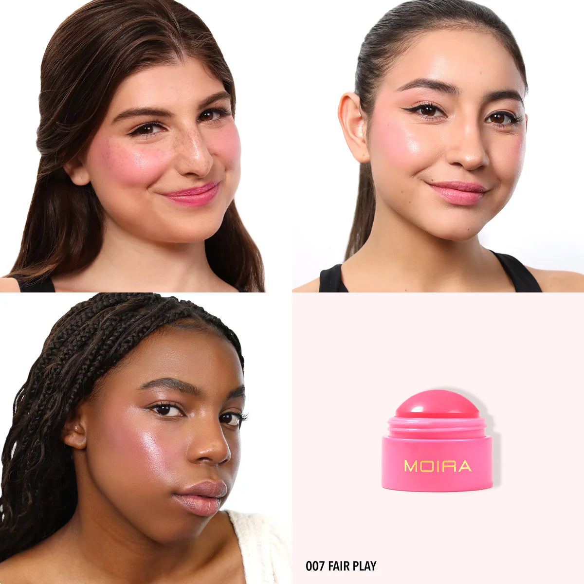 Moira - Soft Blush Balm (007, Fair Play) 3PC
