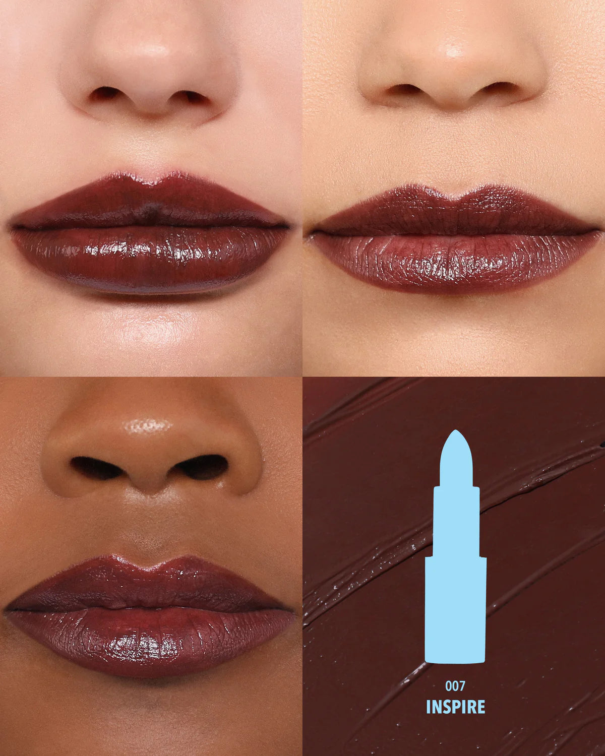 Moira Chic Satin Lipstick (007, Inspire) 3PCS BUNDLE (PRE-SALE)