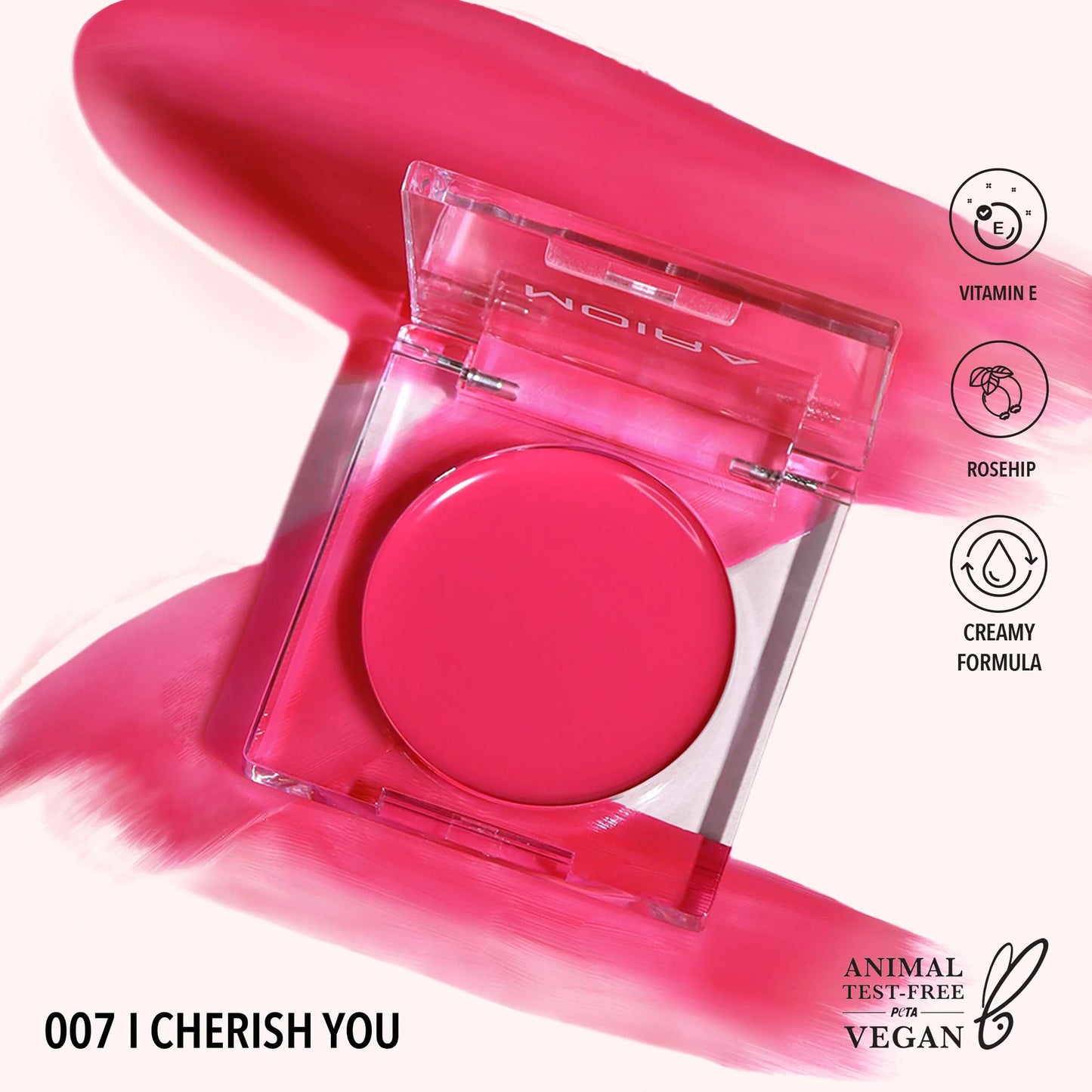 Moira Loveheat Cream Blush (CRB 007, I Cherish You) 3pc Bundle