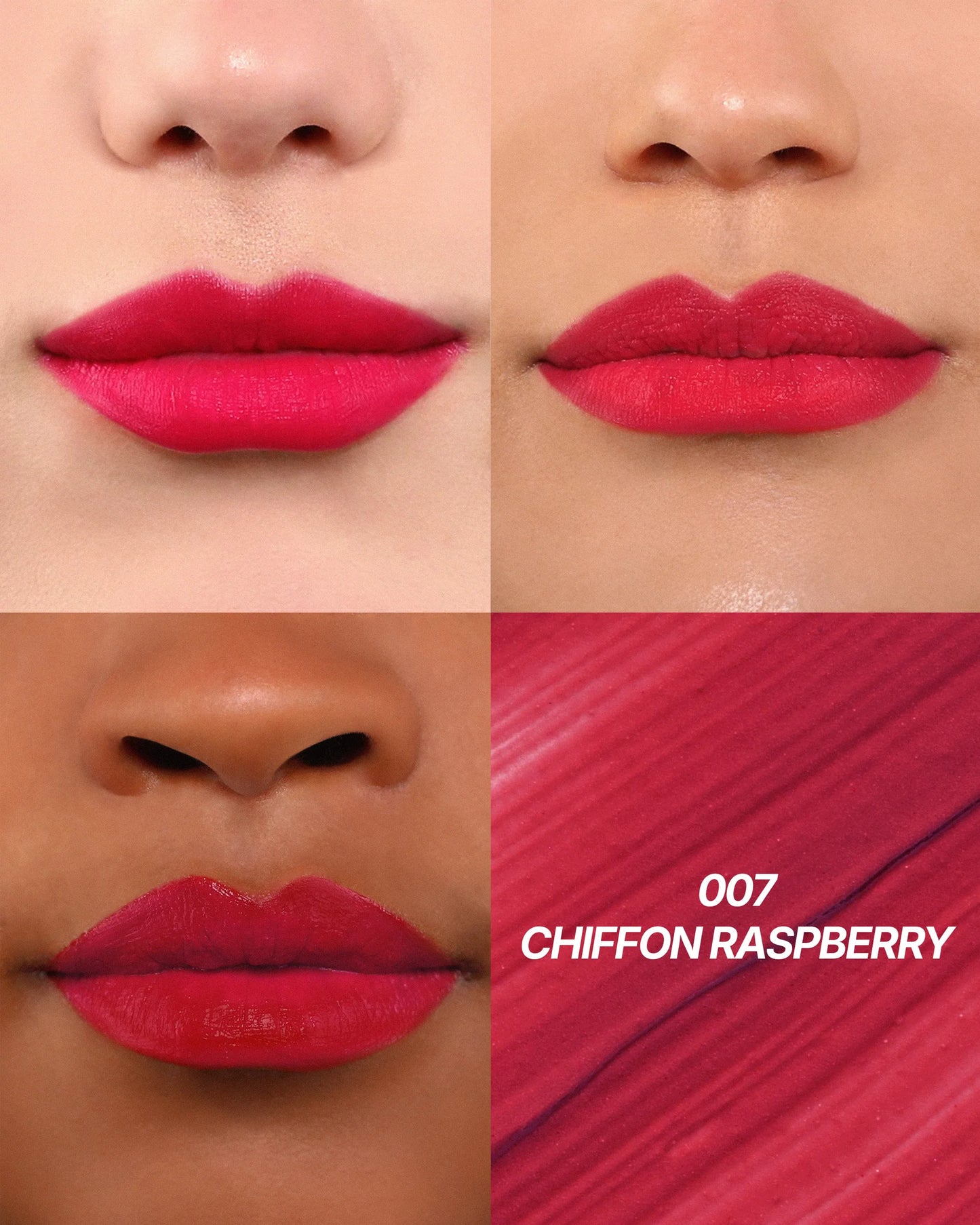 Moira Cushion Kiss Lip Cream (CKL007, Chiffon Raspberry) 3pc Bundle