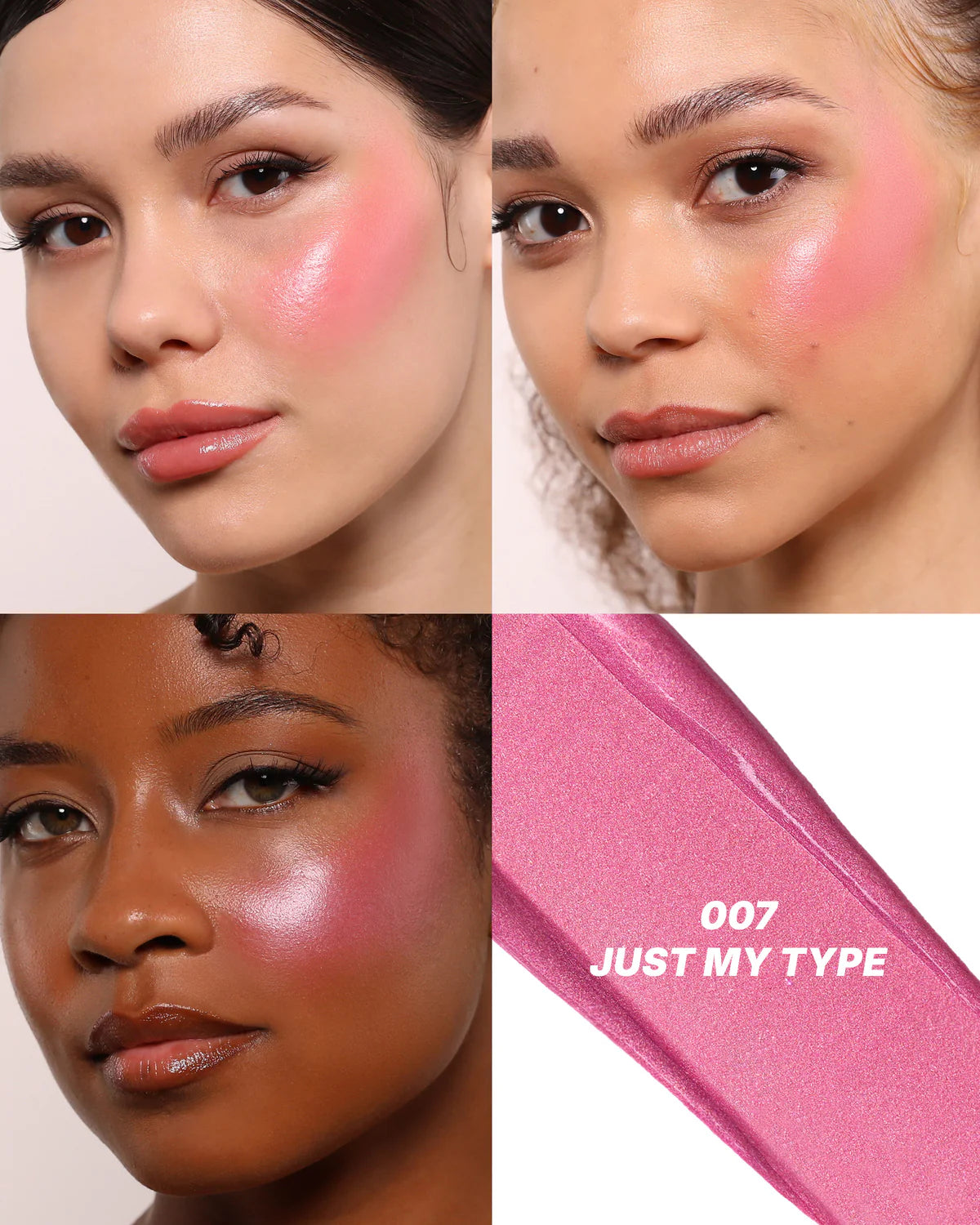 Moira Love Steady Shimmer Blush (LSS007, Just my Type) 3pc Bundle