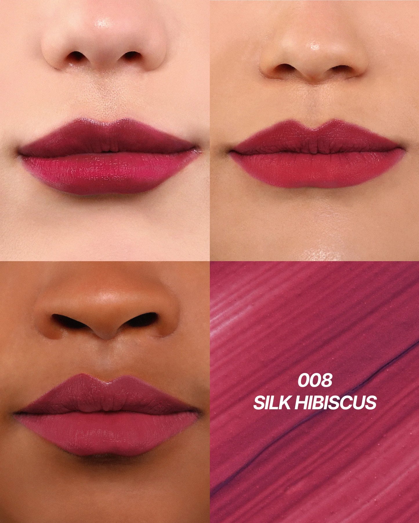 Moira Cushion Kiss Lip Cream (CKL008, Silk Hibiscus) 3pc Bundle