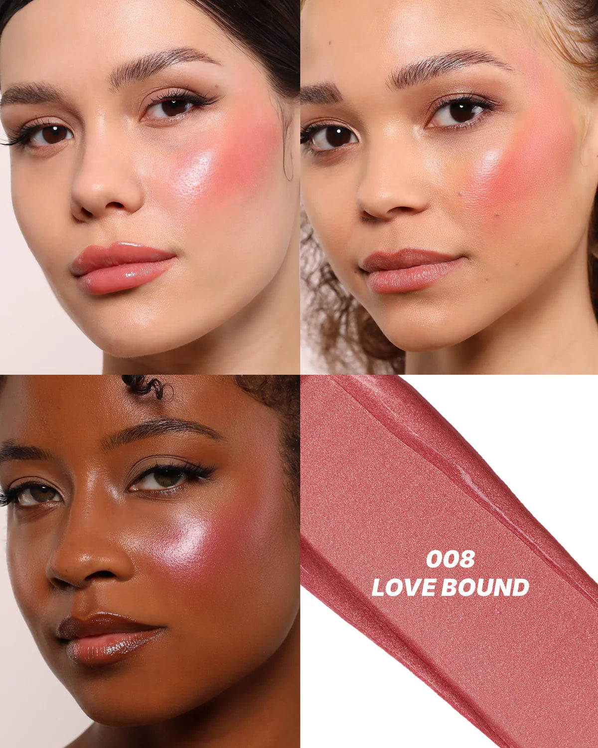 Moira Love Steady Shimmer Blush (LSS008, Love Bound) 3pc Bundle