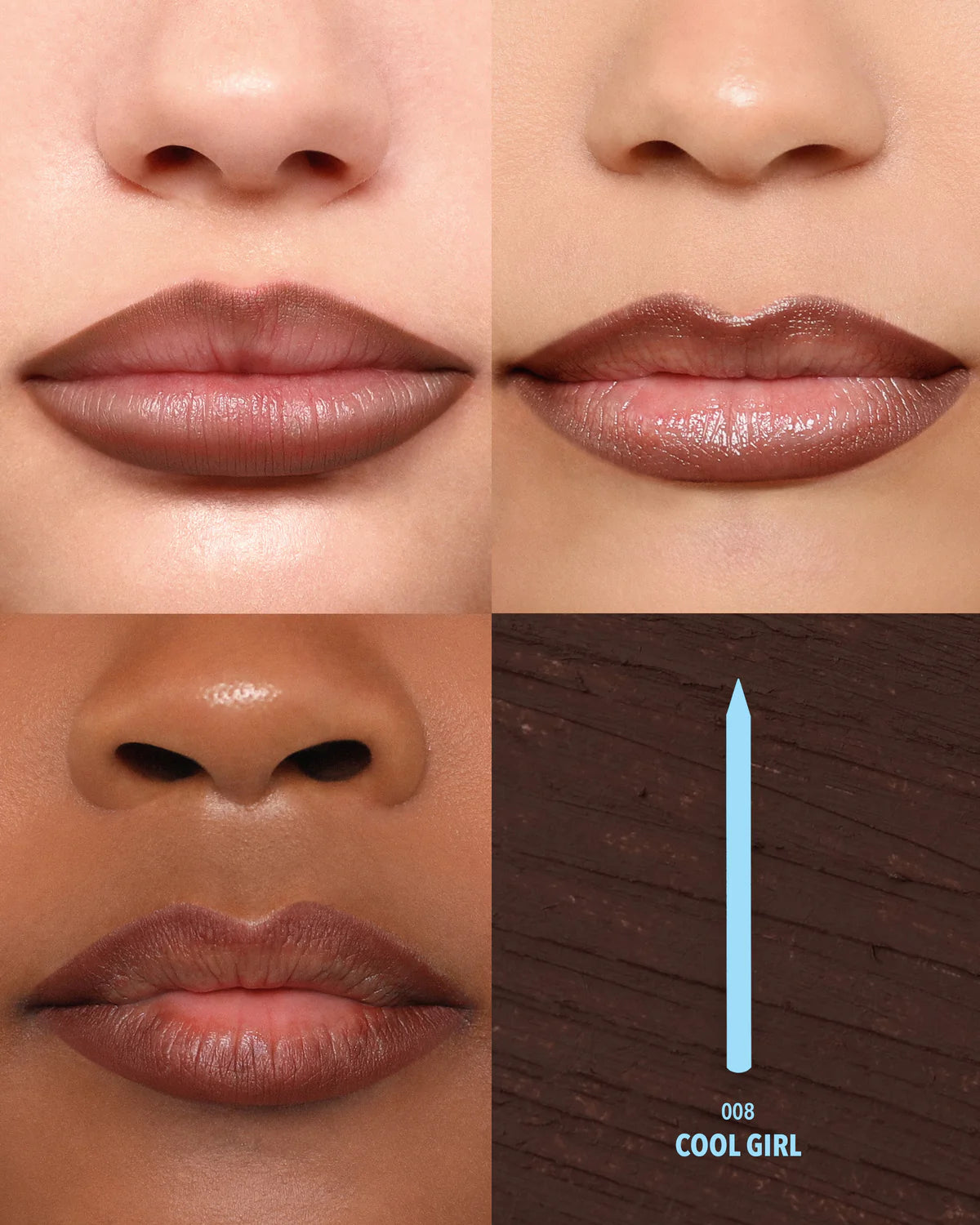 Moira Lip Chic Liner (008, Cool Girl) 3PCS SET (PRE-SALE)