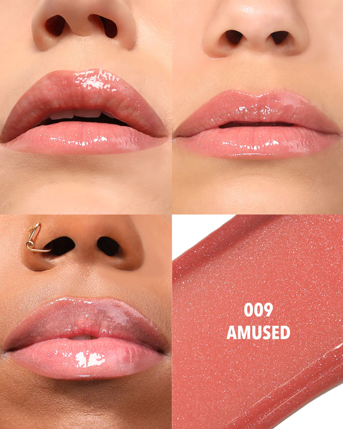 Moira Lip Glaze Lip Oil Plumper (LOP009, Amused) 3pc Bundle