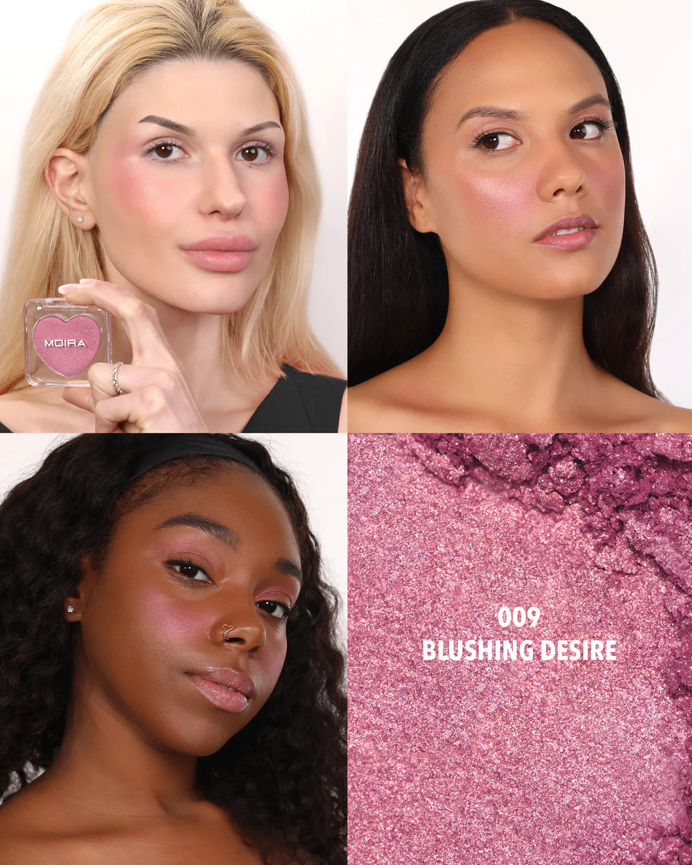Moira Love Spell Powder Blush (LSPB009, Blushing Desire) 3pc Bundle