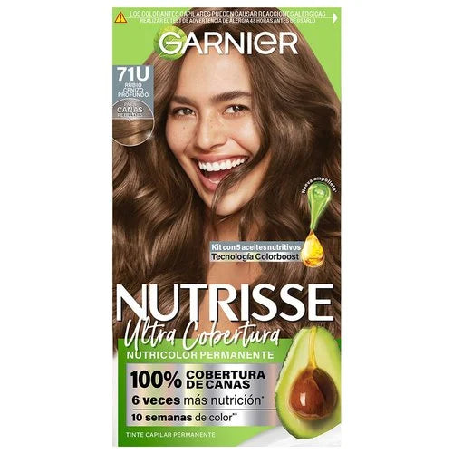 Garnier Nutrisse Tinte Ultra Cobertura - 71U Rubio Cenizo Profundo