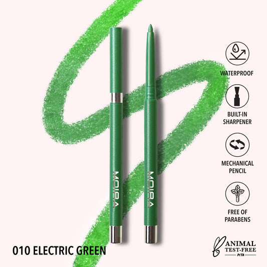 Moira Statement Shimmer Liner (SSL010, Electric Green) 3pc Bundle