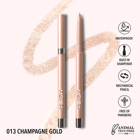 Moira Statement Shimmer Liner (SSL013, Champagne Gold) 3pc Bundle