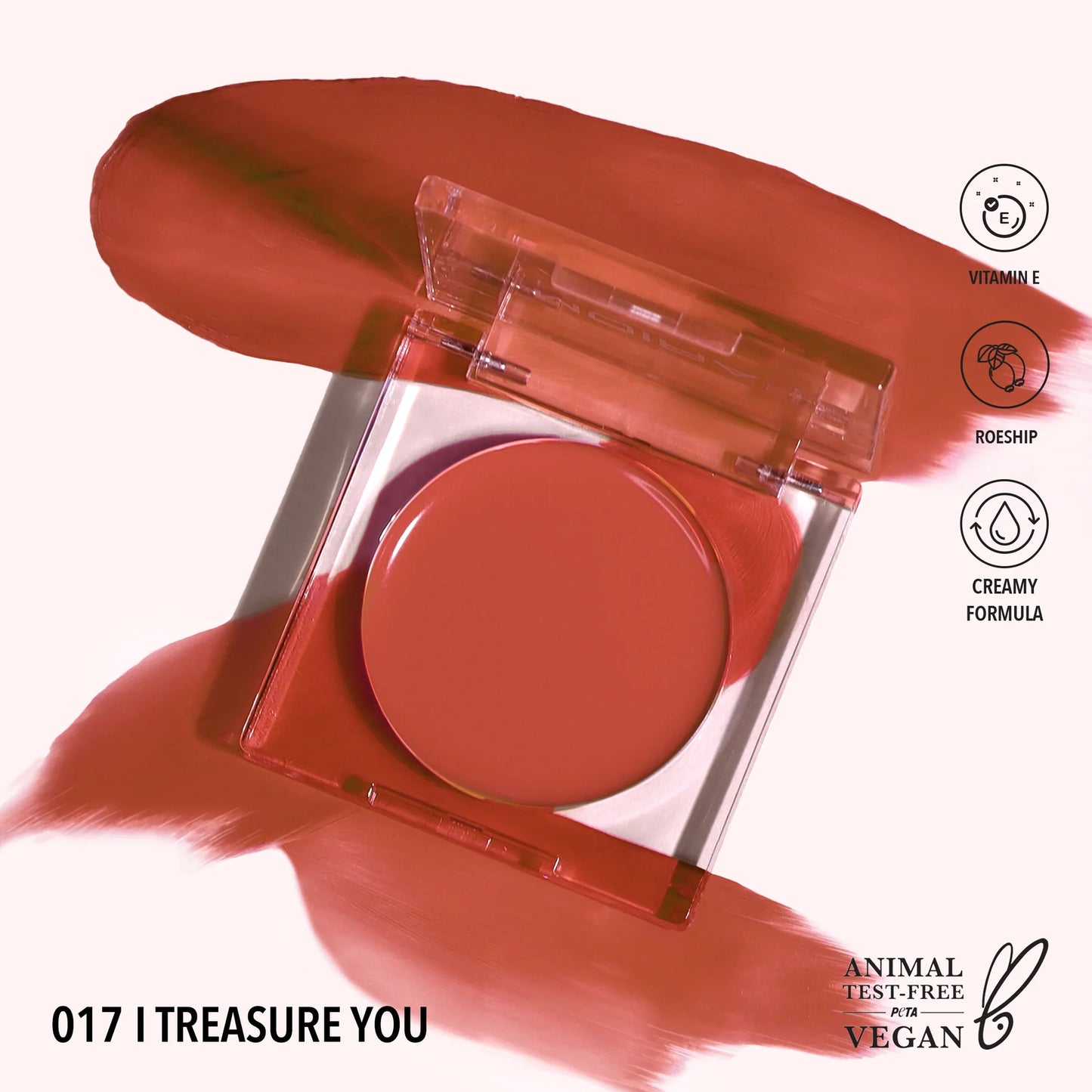 Moira Loveheat Cream Blush (CRB017, I Treasure You) 3pc Bundle