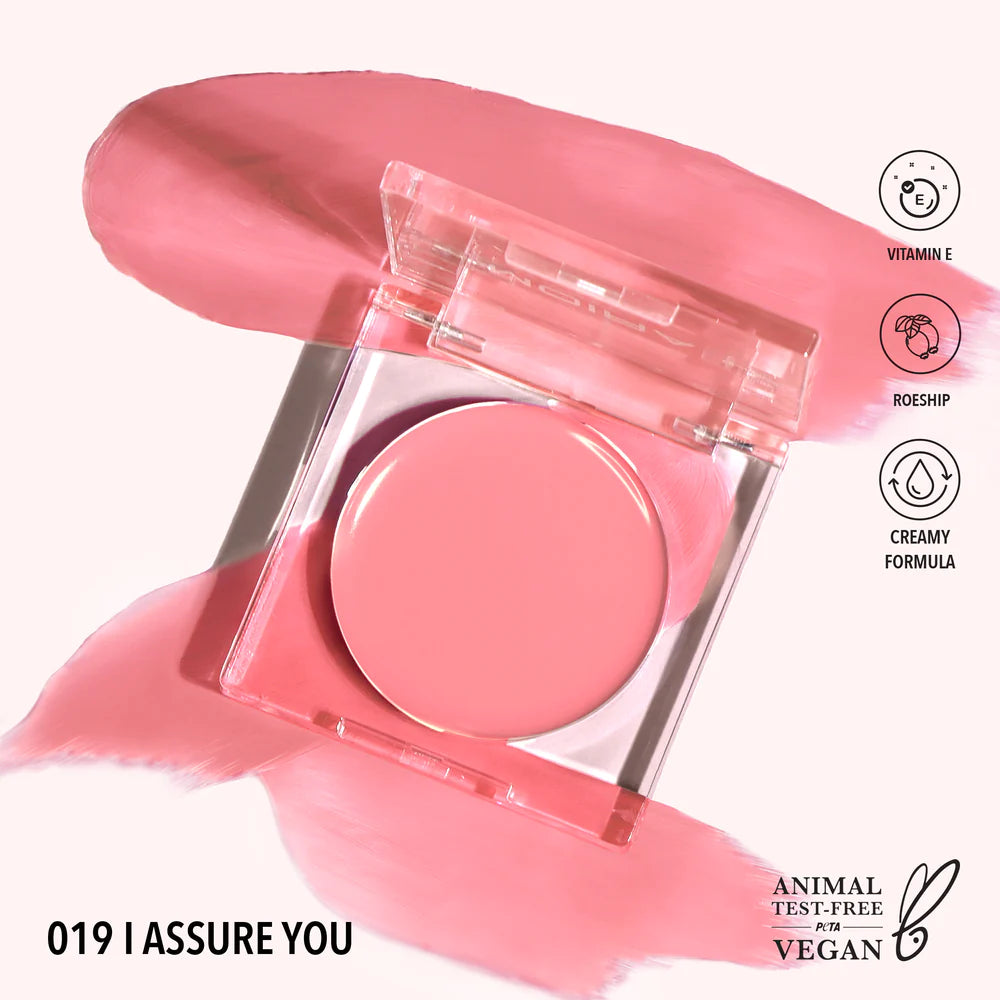 Moira Loveheat Cream Blush (CRB019, I Assure You) 3pc Bundle