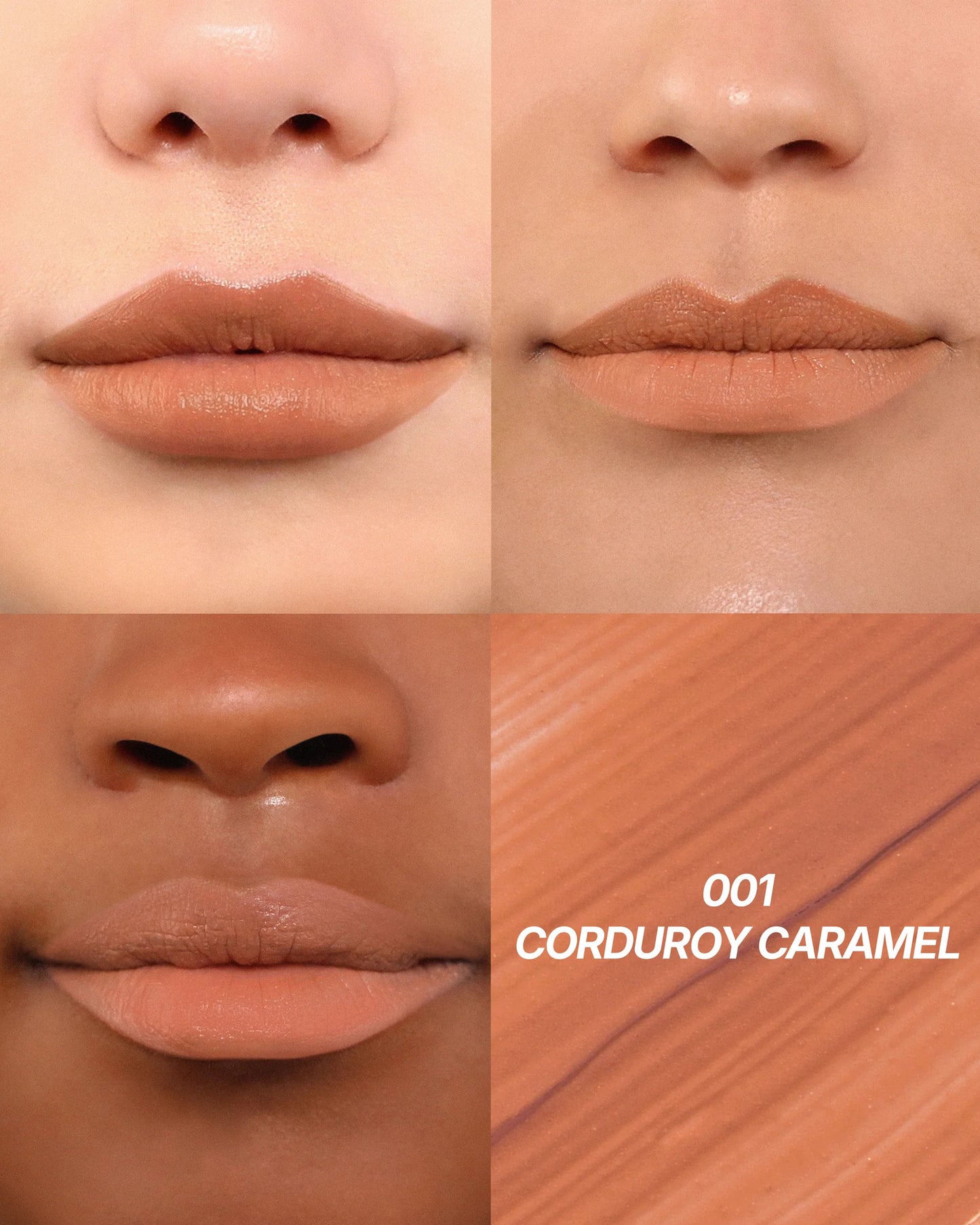 Moira Cushion Kiss Lip Cream (CKL001, Corduroy Caramel) 3pc Bundle