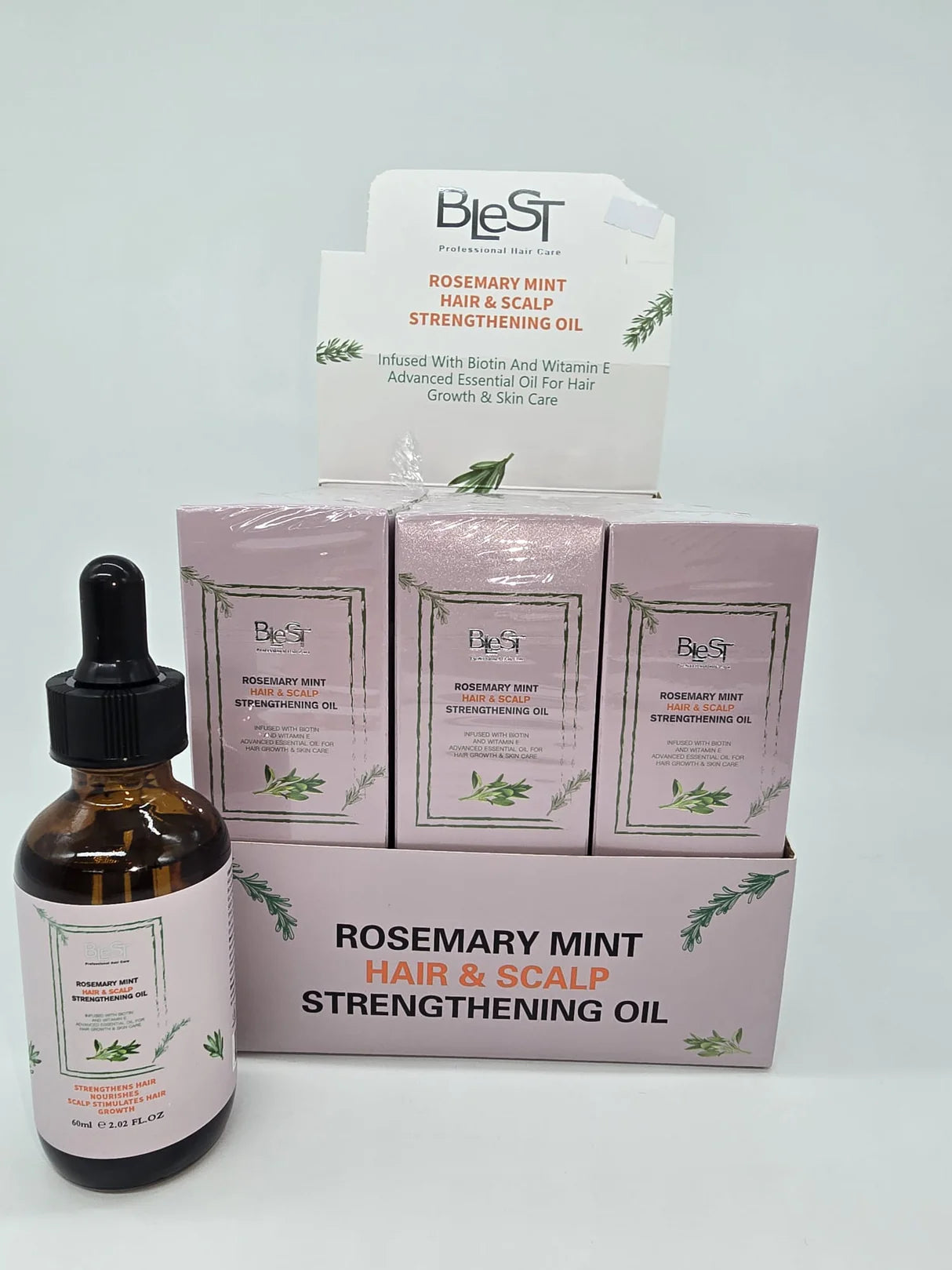 BH721 Blest - Rosemary Mint Hair & Scalpt Strengthening Oil (1PC)