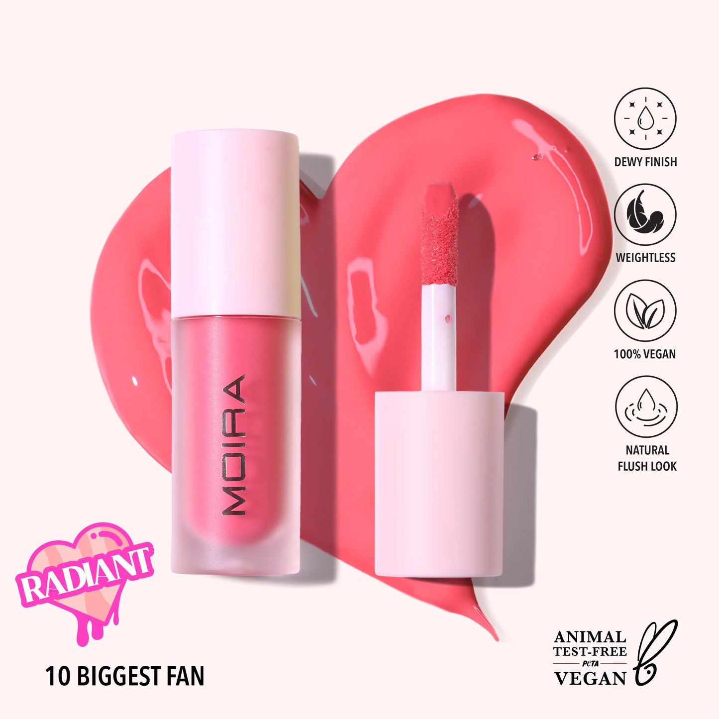 Love Steady Liquid Blush (LLB 010 Biggest Fan) 3pc Bundle