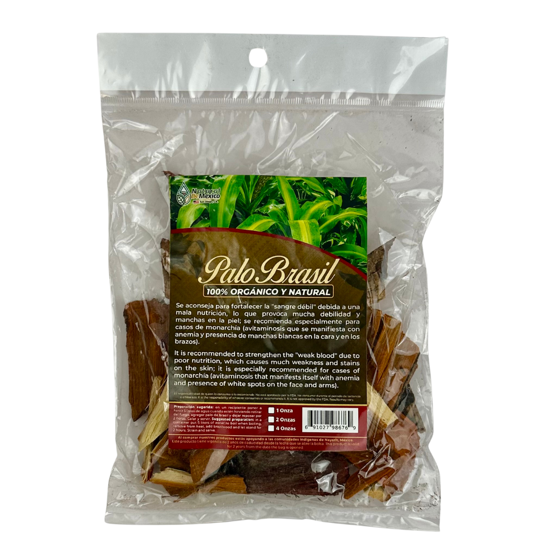 AE-98 Palo Brazil Te Herbal 100% Orgánico y Natural 4oz