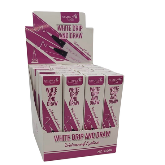 White Drip & Draw Waterproof Eyeliner 6pc Bundle SALE!!!