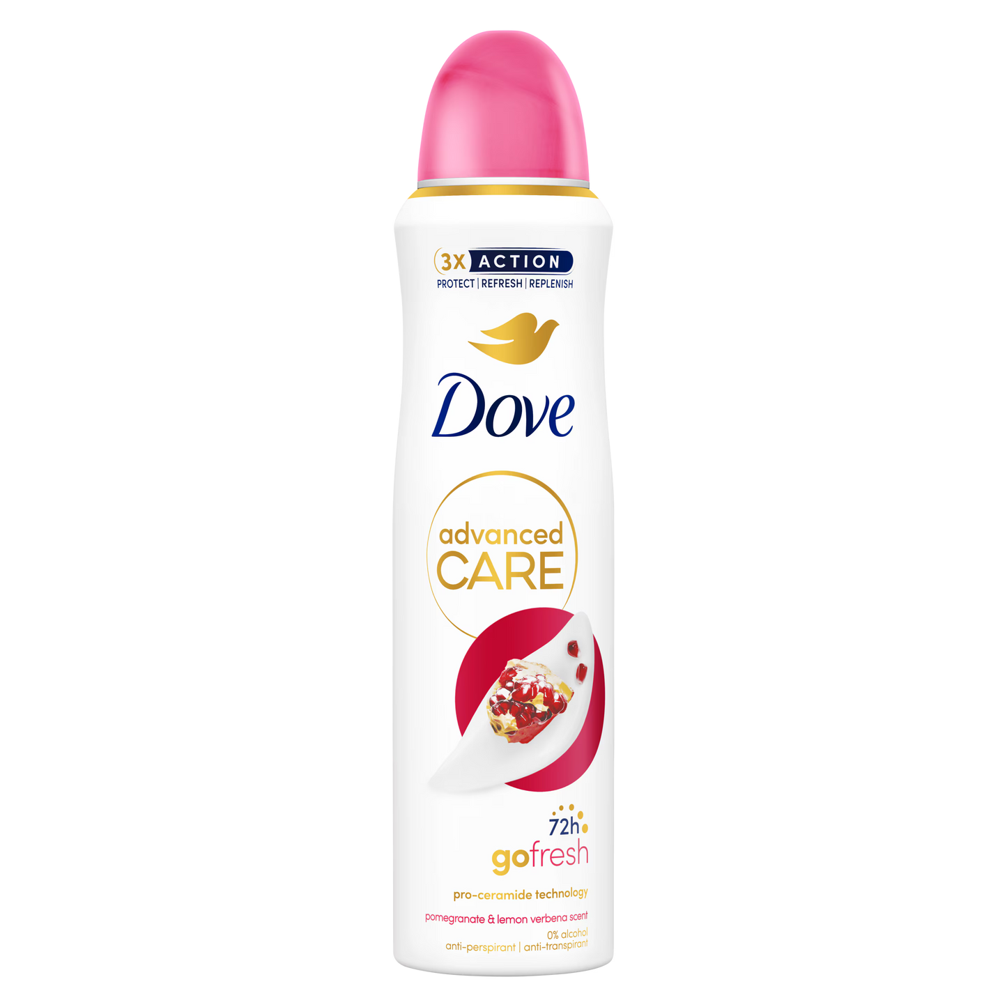 Dove Spray Deodorant Fresh Pomegranate 150ml