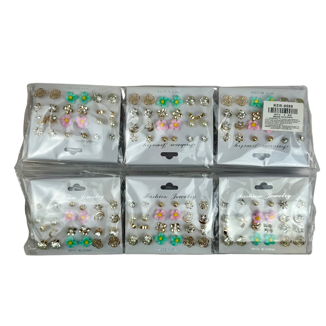 KER-9588 Earrings 12pc Set