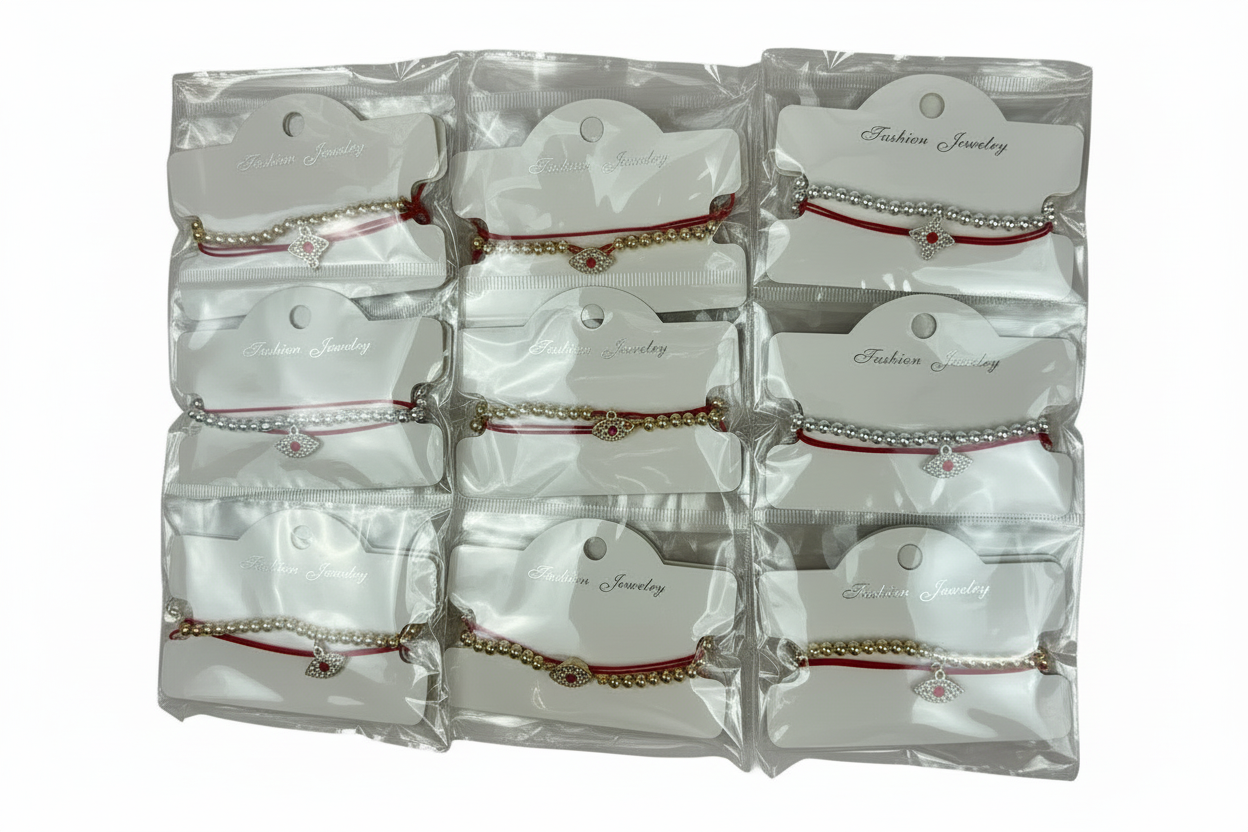 KBR-10541 2pc Evil Eye Ankle Jewelry 12pc Set