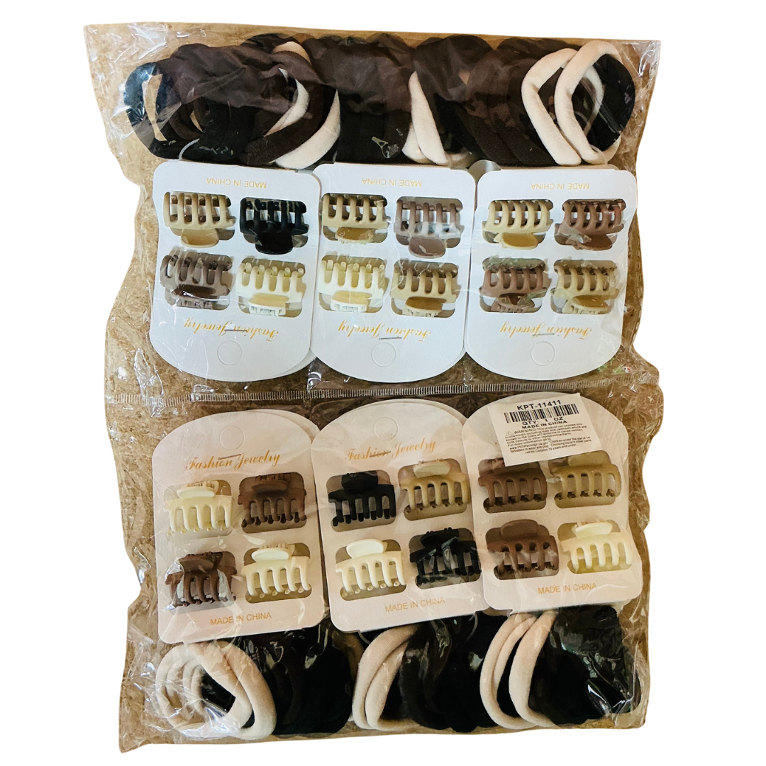 KPT-11411 Nude Color Hair Set 12pc Set