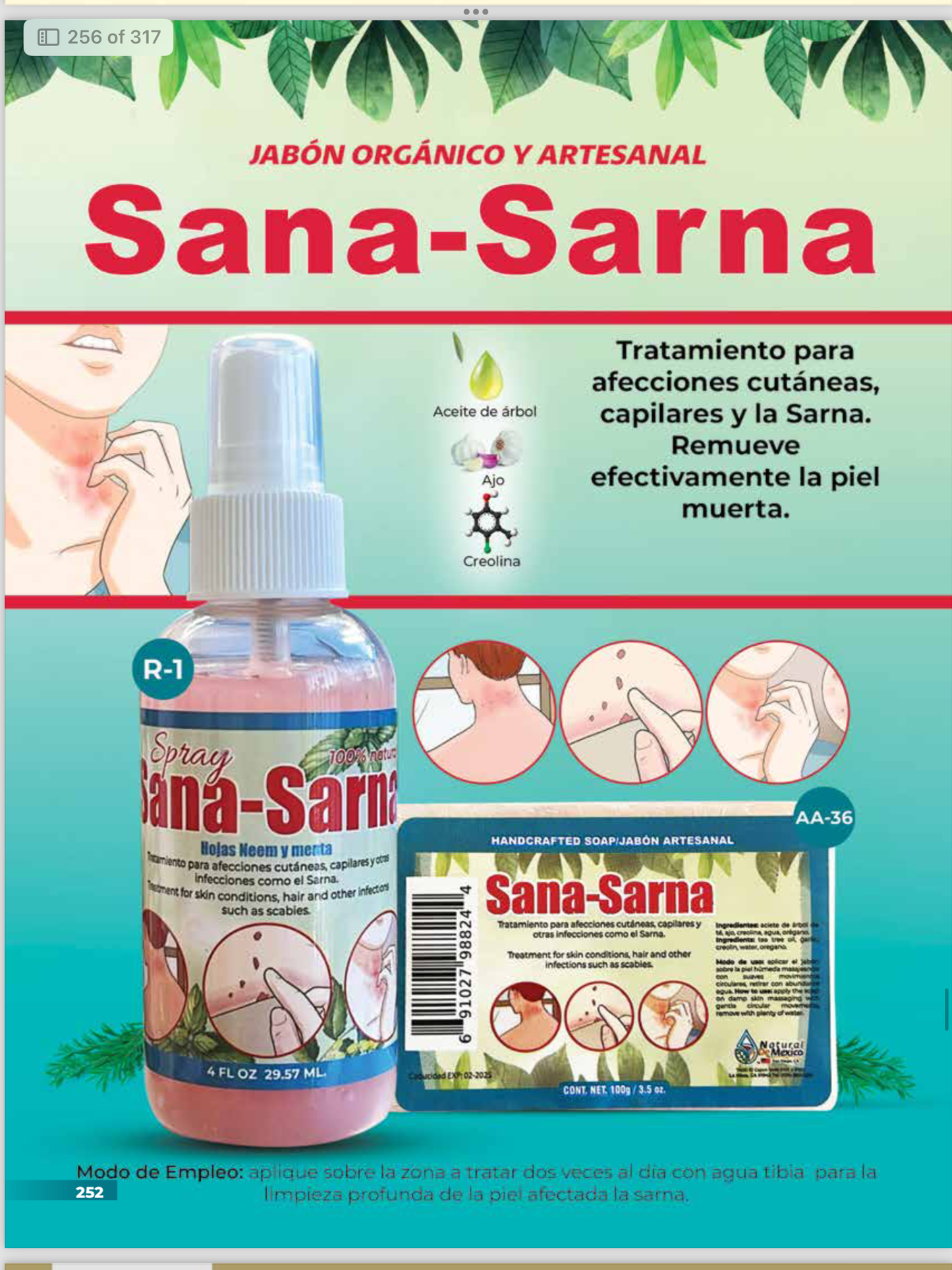 R-1 Sana-Sarna Spray 4 FL OZ. SALE!!!