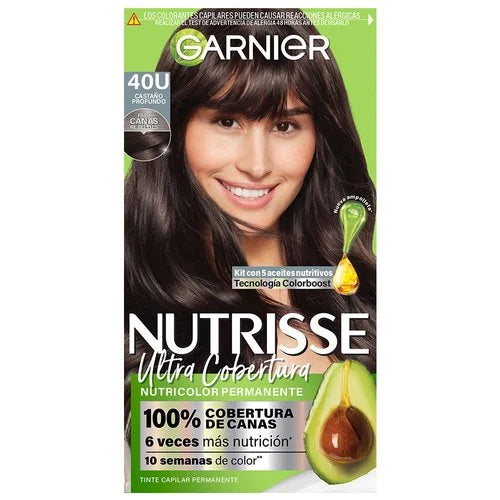 Garnier Nutrisse Tinte Ultra Cobertura - 40U Castaño Profundo