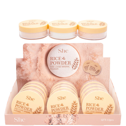 RP1038 She Makeup Rice Powder Mineral Powder Display