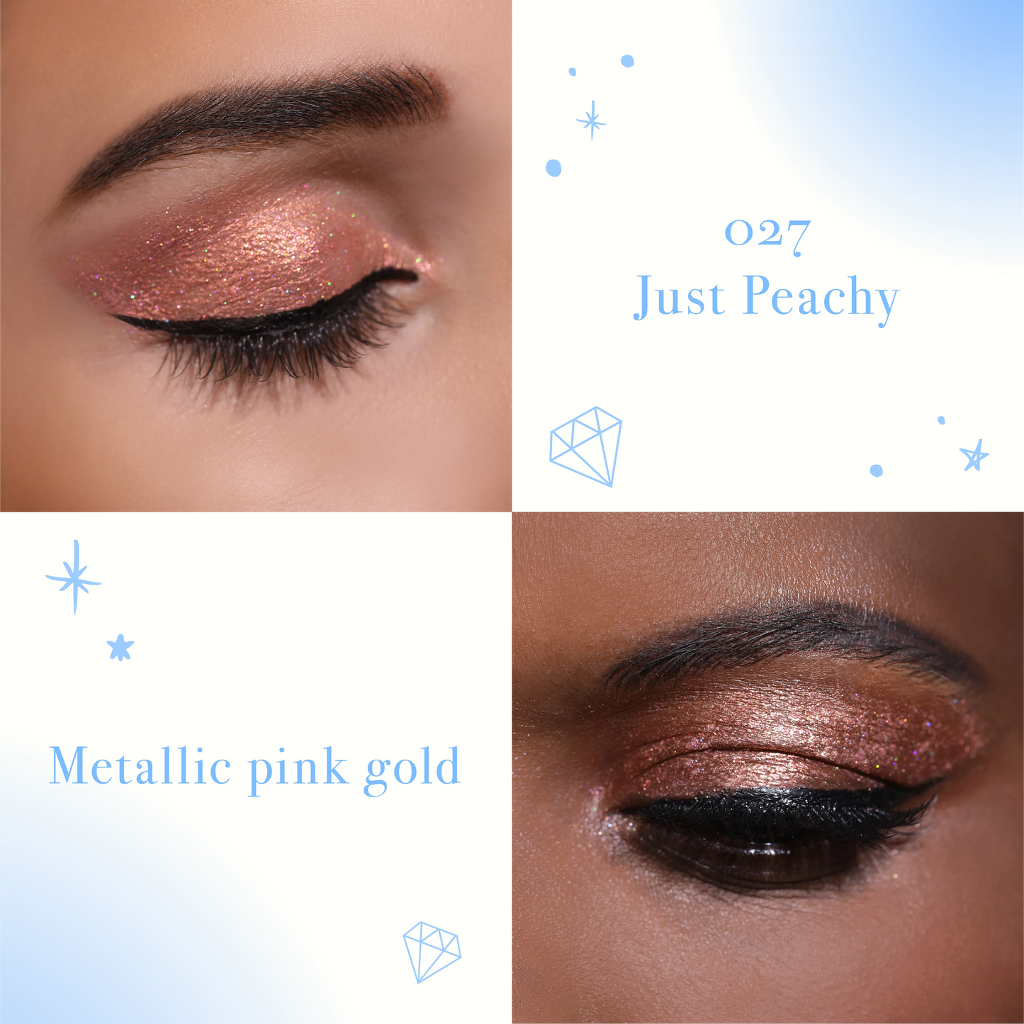 Diamond Daze Liquid Shadow (DLS 027, Just Peachy) 3pc Bundle
