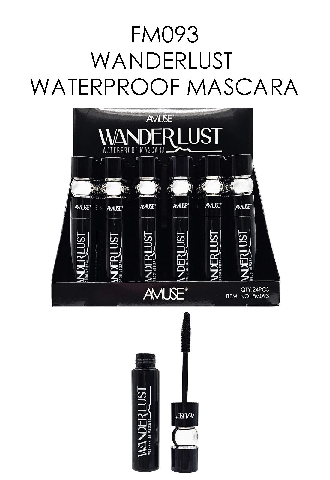 FM093 Amuse Wanderlust Waterproof Mascara Display