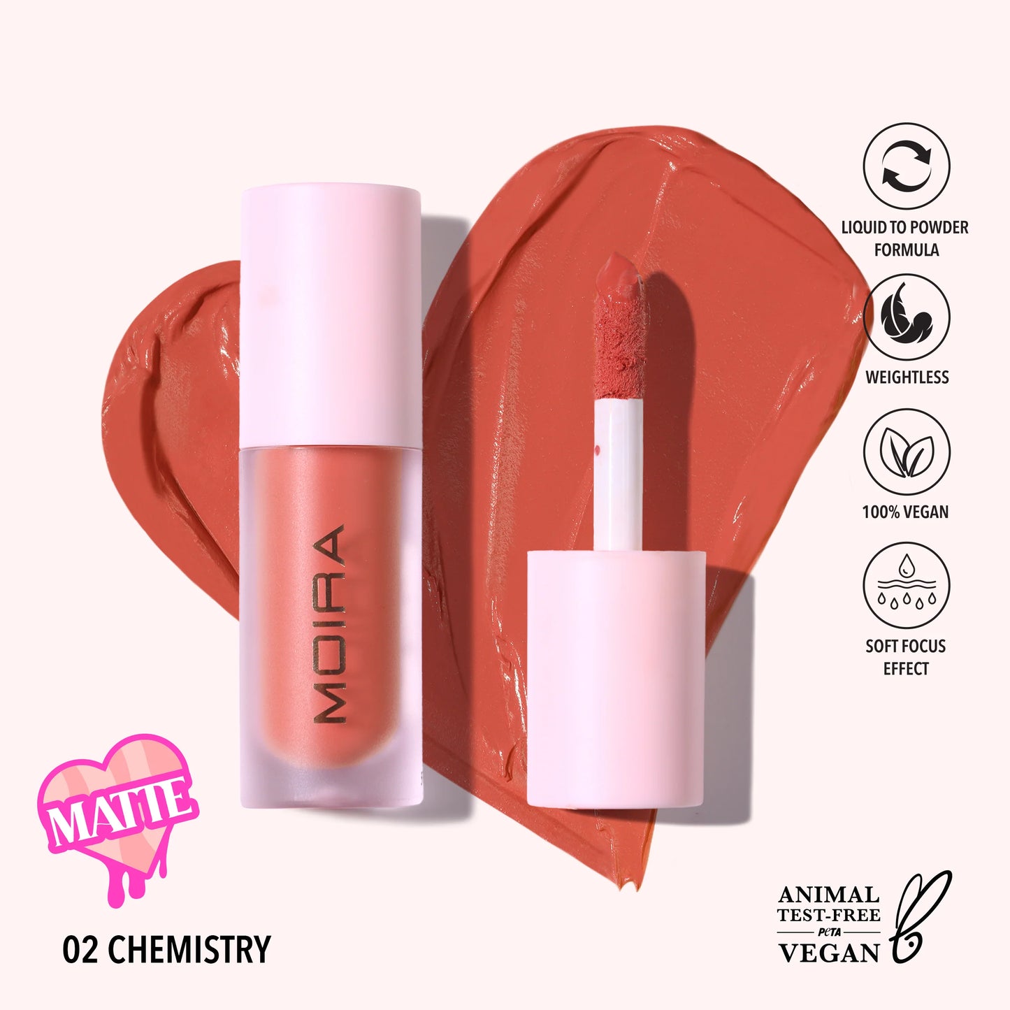 Love Steady Liquid Blush (LLB 002, Chemistry) 3pc Bundle