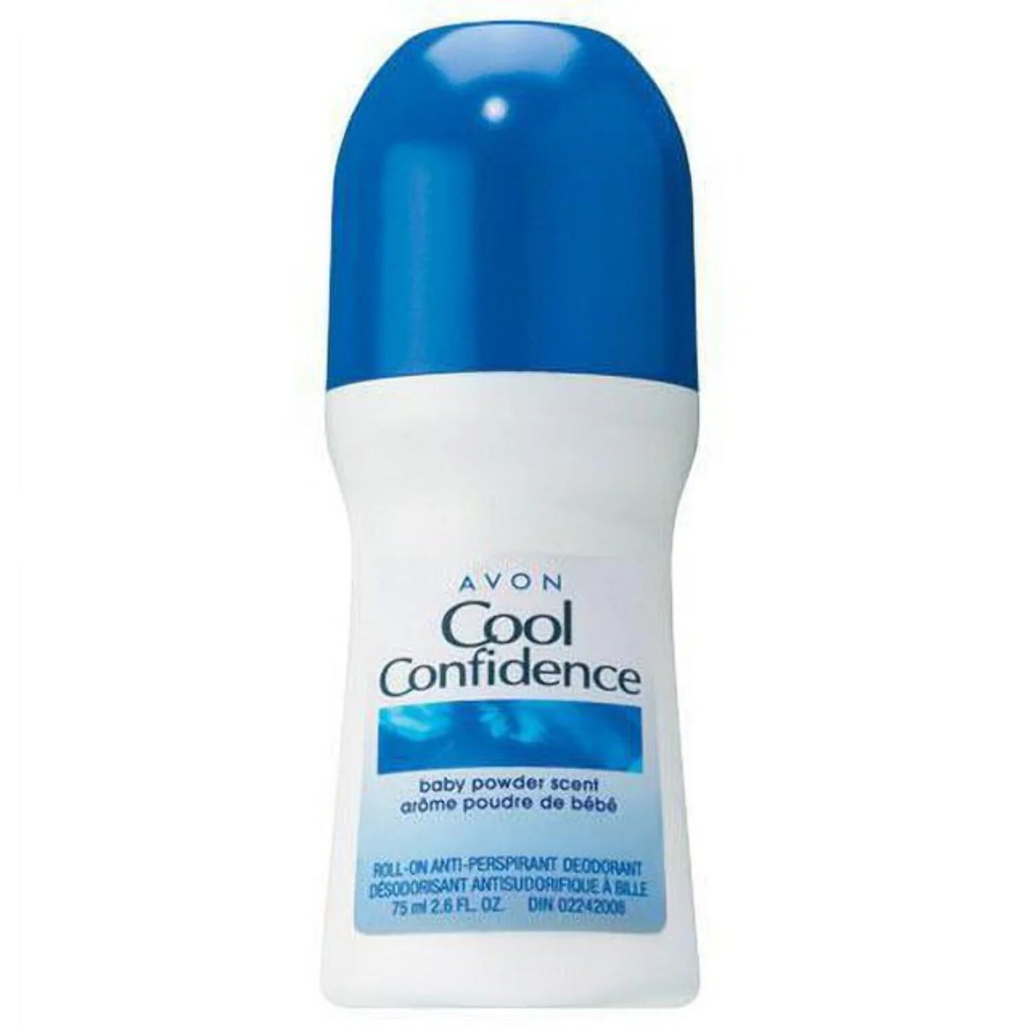 Avon Cool Confidence Baby Powder Scent Roll-on Anti-Perspirant Deodorant, 2.6 Fl Oz