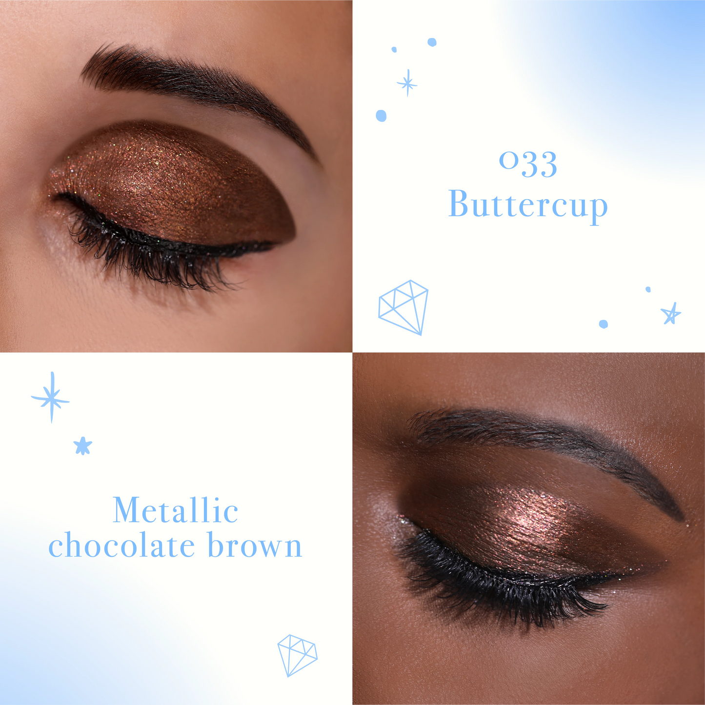 Diamond Daze Liquid Shadow (033, Buttercup) 3pc Bundle