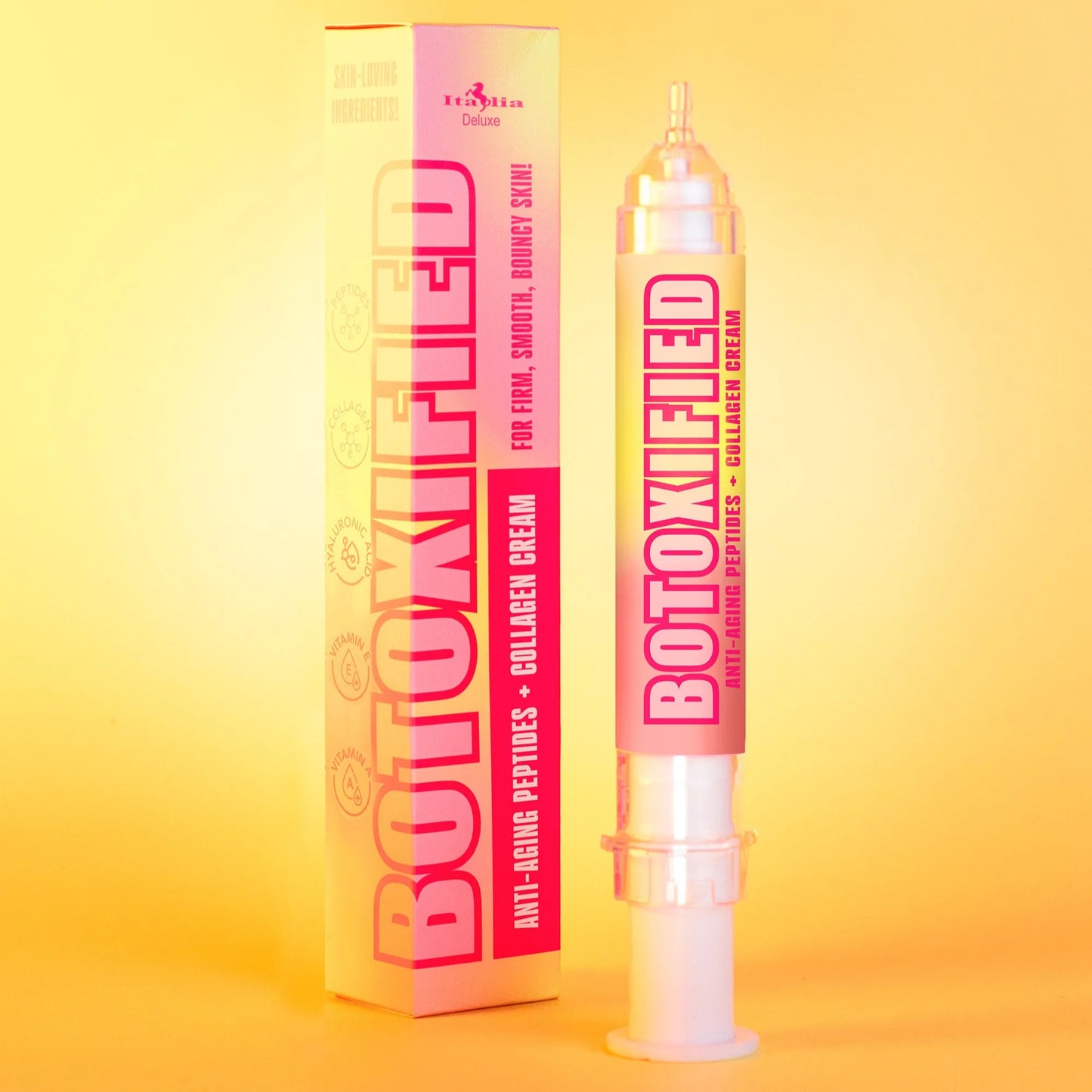 402BC-01 Italia Deluxe Botoxified Anti-Agin Peptide Collagen Cream Display